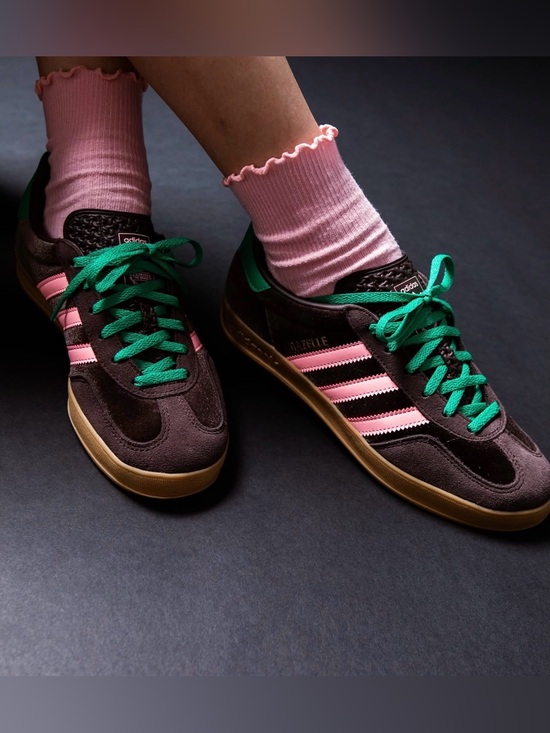 adidas Originals Shoes - Adidas Originals Gazelle Indoor
Brown Pink Green Sneakers